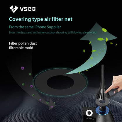 VSGO Filtered Camera Air Blower with Attatchments